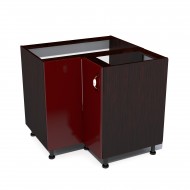Corp inferior colt cu 2 usi Zebra MDF rosu simplu Corp inferior colt cu 2 usi Zebra MDF rosu simplu